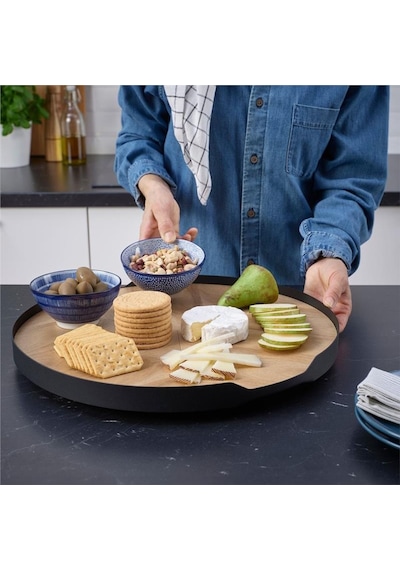 Ikea Smaata Dönen Tabla Akasya Kaplama 42 Cm 90562500 Çok Renkli