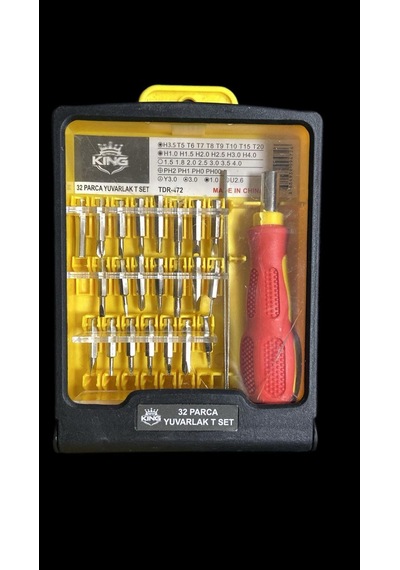 Umut Real Kıng Tornavida Set Kare 32 Parça Tdr-472