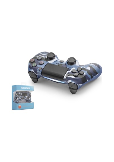 Nodar Nd400m Ps4 Uyumlu Kablosuz Gamepad Oyun Kolu - Mavi Kamuflaj