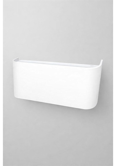 Dekoratif Çift Yönlü Duvar Aplik - Beyaz Kasa - 34x11cm 6500k Beyaz Işık Çok Renkli