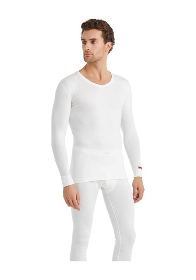 Blackspade V Yaka Beyaz Unisex Uzun Kol Thermal İçlik C7t5n2o1 001