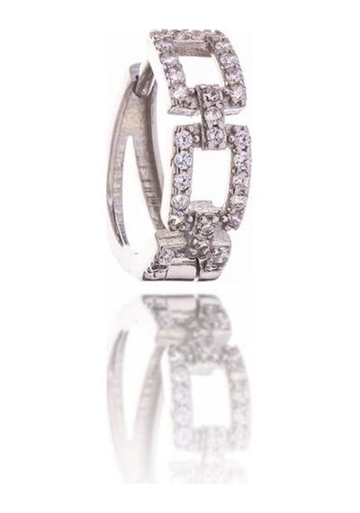 Yakamoz Gümüş Küpe-371 Silver