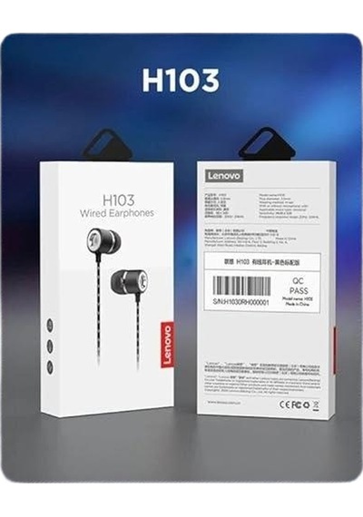 Lenovo H103 Mikrofonlu Kablolu Kulak İçi Kulaklık