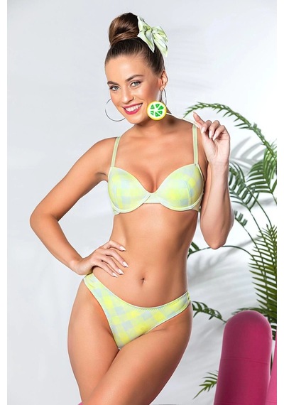 Veraura Lifestyle Kadın Gallipoli 32081 Ekose Desenli Hafif Destekli Sütyen Ve Slip Takım Sarı Veraura Lifestyle Kadın Gallipoli 32081 Ekose Desenli Hafif Destekli Sütyen Ve Slip Takım Sarı