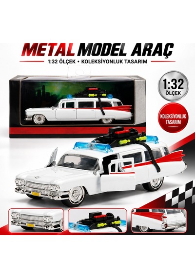 Ghostbusters Ecto-1 Model Araç Çok Renkli