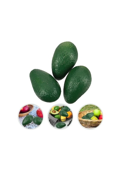 Yapay Meyve Avokado Fake Fruit 6 Lı Paket