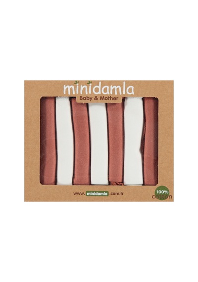 Minidamla 7li Ağız Mendili - Kahve Kahverengi