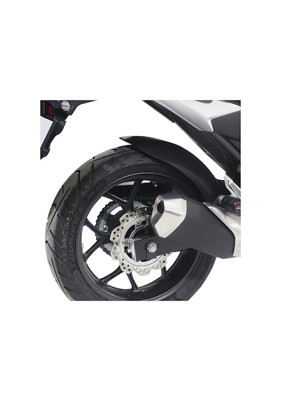 GP Kompozit Honda NC 700 X-S / NC 750 X-S 2012-2025 Uyumlu Zincir Korumalı Uzun Arka Çamurluk Siyah