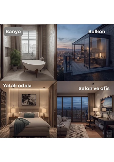Led Lamba Isıtıcı Soba 200w Kumandalı Tasarruflu Isıtıcı Zaman Ayarlı 3 Renk Aydınlatma Beyaz