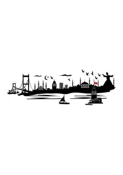 Istanbul Siluetli Sihirli Kupa Bardak