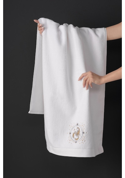 Varol %100 Microcotton Üst Kalite Havlu Seti Burç Nakışlı Akrep-standart Akrep Diğer