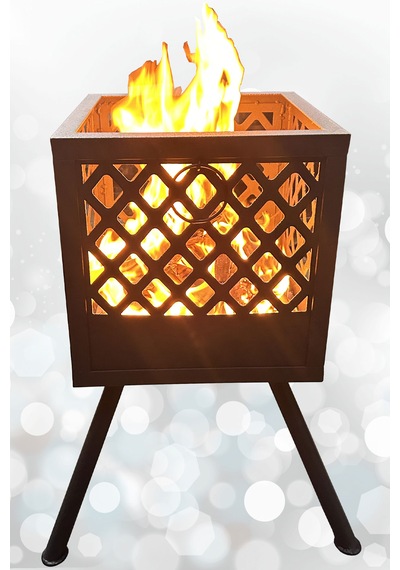 Ateş Çukuru 2 Adet Mangal Izgaralı Bahçe Şöminesi Barbekü Soba Firepit Ateş Çanağı