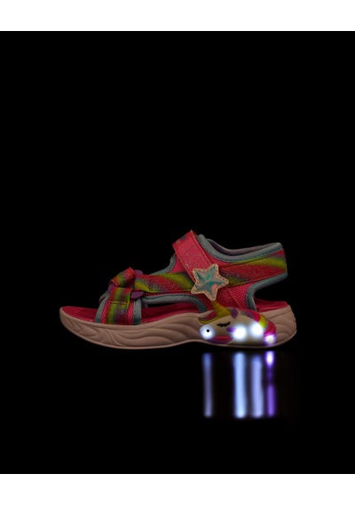 Skechers Unıcorn Dreams Sandal Küçük Kız Çocuk Pembe Işıklı Sandalet 303107n Pkmt