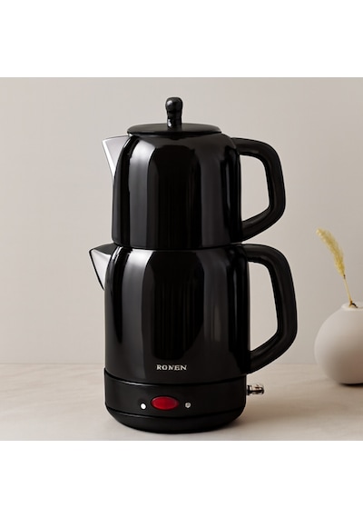 Elektrikli Çay Makinesi 2'si1 Çaycı & Kettle 1.7l/1.2l Çelik 2200w