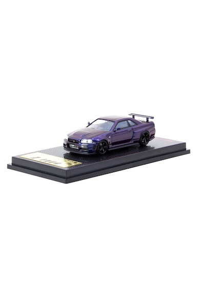 Ignition Model 1/64 Nismo R34 Gt-r Z-tune Purple Metallic Tarmac Special Edition Ig3839