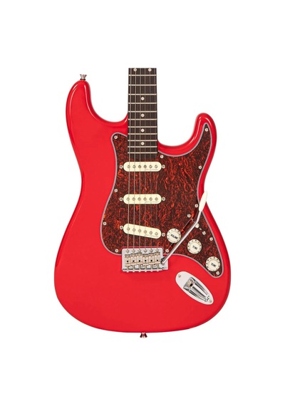 Vintage V60 Coaster Elektro Gitar - Gloss Red
