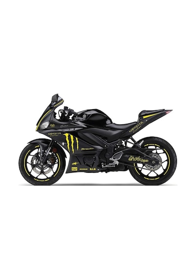 2019-2020 Yamaha Yzf R25 Sarı Monster Sticker Etiket Full Takım