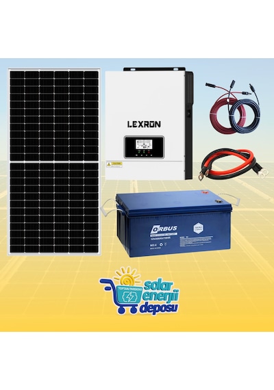 Solar Enerji Deposu 2000w Güneş Enerjisi Paketi