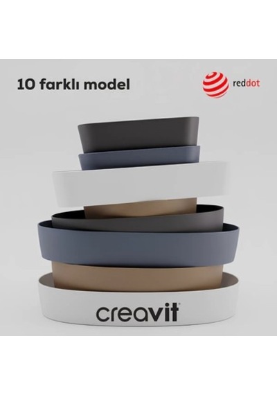 Oval Beyaz Delikli Lavabo 60 Cm İle Modern Banyo 508 Yeşil