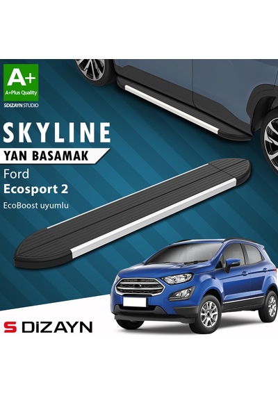 S-dizayn Ford Ecosport 2 Ecoboost Ecoboost 1.0 Skyline Aluminyum Yan Basamak 173 Cm 2012-2022 A+ Kalite