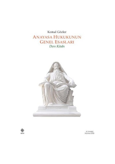 Anayasa Hukukunun Genel Esasları- Ders Kitabı