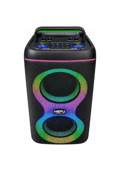 Hp-s60 Partybox Bluetooth Hoparlör 2 6.5 Hoparlör 30w Güç Rgb Işık Usb Tf Kart V E Aux Girişler