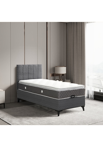 Luna Elite Tek Kişilik Yatak Baza Başlık Set 3'lü Set Konuma Özel Teslimat 100 x 200 CM