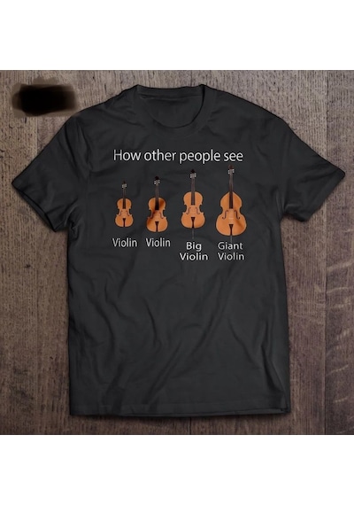Herşey Nota Keman Çello Unisex Tshirt 001