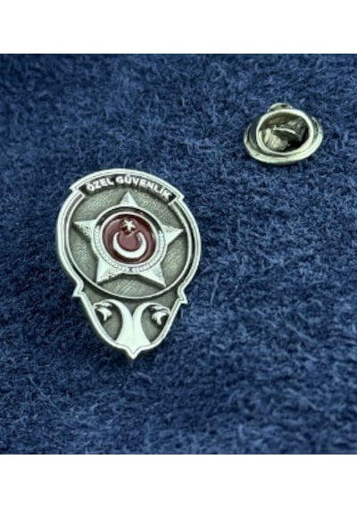 Özel Güvenlik Rozet 925 Ayar Gümüş