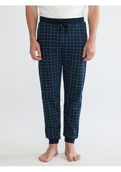 Lc Waikiki Lc Waıkıkı Lacivert Standart Kalıp Ekose Desenli Erkek Pijama Alt