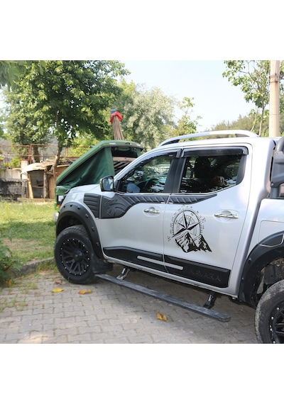 Nissan Navara 2016-2021  Yarasa Yan Kapı Kaplama