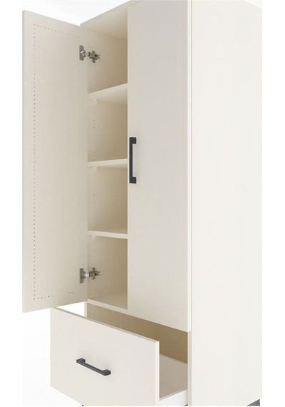 Hyperion Dolap 4 Raflı Tek Çekmeceli 2 Kapaklı 60x44x163 Aytaşı-aytaşı Aytası
