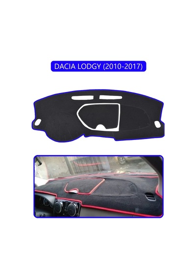 Dacıa Lodgy 2010-2017torpido Koruma Halısı Mavi Kenar