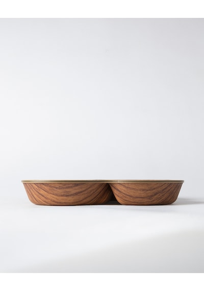 Migne Dört Bölmeli Çerezlik - Kahverengi - 19 Cm 8684427298268