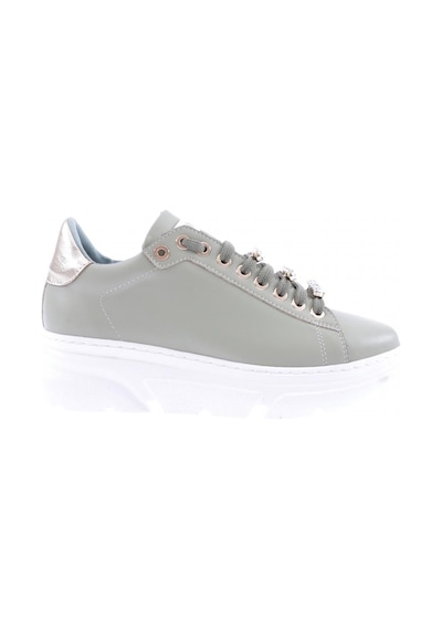 Dgn Es864-23y Kadin Kalin Kristal Taşli Sneakers Ayakkabi ES864-2007-R1236 Mint Yeşili