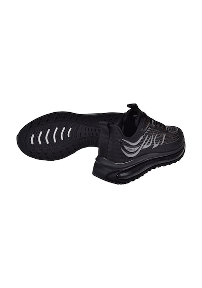 Gamelu Memory Foam Erkek Spor Ayakkabı Sneaker Ek-apple Siyah-siyah Siyah