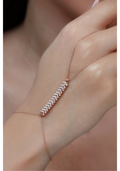 925 Ayar Gümüş Rose V Çavuş Model Su Yolu Şahmeran - 45103601 Rose Gold