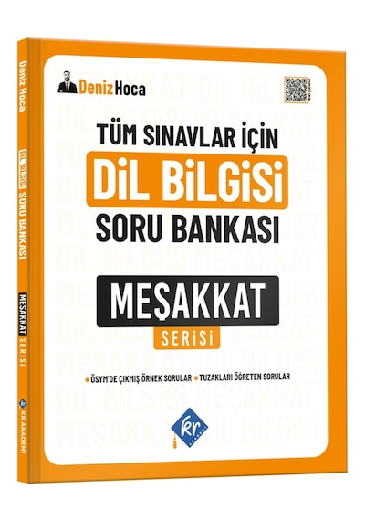 Deniz Hoca Tüm Sınavlar İçin Meşakkat Serisi Dil Bilgisi Soru Bankası Kr Akademi Yayınları