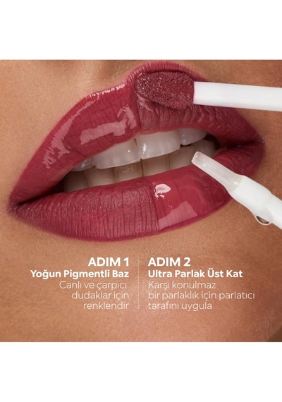 Ruj - Unlimited Double Touch - 120 Rosy Mauve Çok Renkli