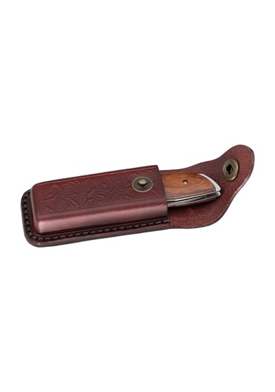 Fallkniven Phel Folding Knife Leather Sheath Deri Kamp Çakı Kılıf Kahverengi