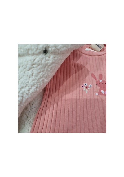 Uğur Bebe Kışa Meydan Okuyan Pembe 3 Lü Set: İçi Polar Kapüşonlu Şişme Yelek+kalın Tek Alt + Sweatshirt Pembe Pembe Uğur Bebe Kışa Meydan Okuyan Pembe 3 Lü Set: İçi Polar Kapüşonlu Şişme Yelek+kalın Tek Alt + Sweatshirt Pembe Pembe