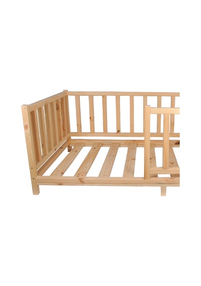 Markaawm Markaawm Montessori Çocuk Yatak Doğal Çam 90X190 Karyola Gelincik