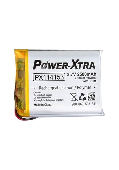 Power-xtra Px114153 - 3.7v 2500 Mah Li-polymer Pil - Devreli - 2.