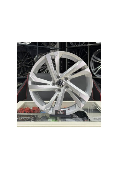 18 İnç 5x112 Vw Golf T-roc Jetta Caddy Rline Silver Jant Modeli 4adet