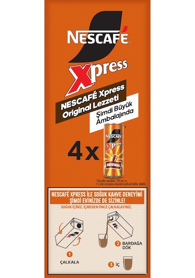 Nescafé Xpress Original Soğuk Kahve 1 L Hazır