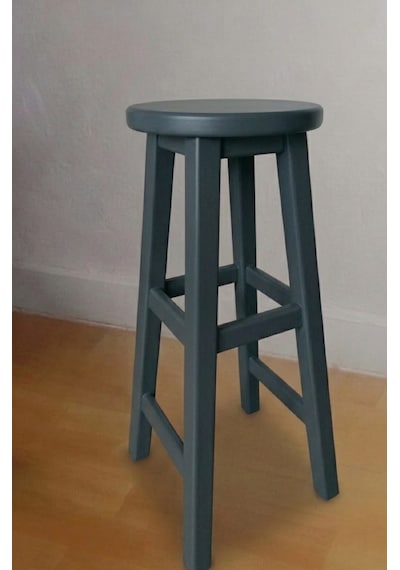 Ahşap Tabure 70 Cm Antrasit