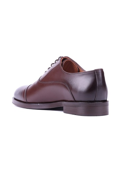 Shoetyle - Kahverengi Deri Bağcıklı Erkek Klasik Ayakkabı 250-2030-1530