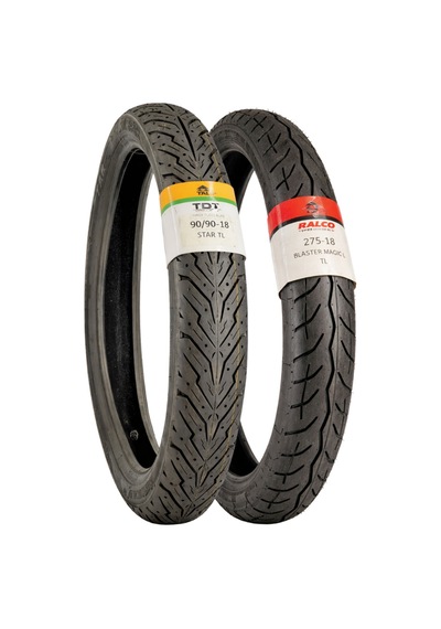 Yamaha Ybr Motosiklet Lastiği 275-18 Tl Ve 90/90-18 Tl