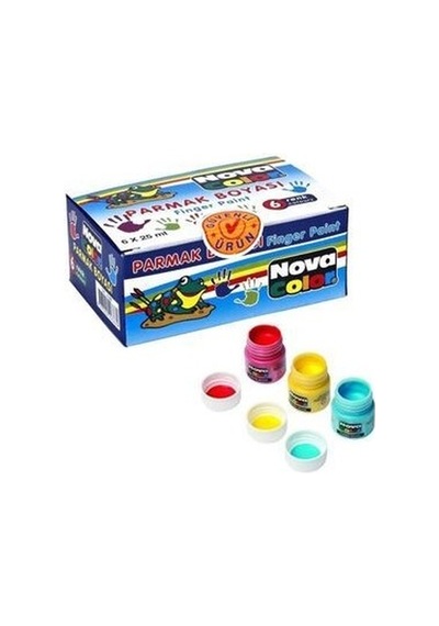 Nova Color Nc-138 Parmak Boyası 6 Renk Karışık