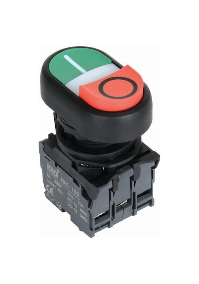 Isp-Aw84M5 220V Ledli Çift Yaylı İkiz Buton